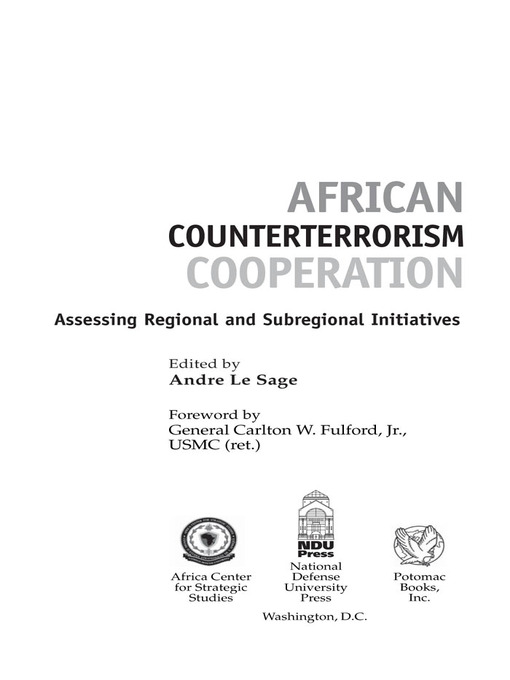 Title details for African Counterterrorism Cooperation by Andre Le Sage - Wait list